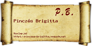 Pinczés Brigitta névjegykártya
